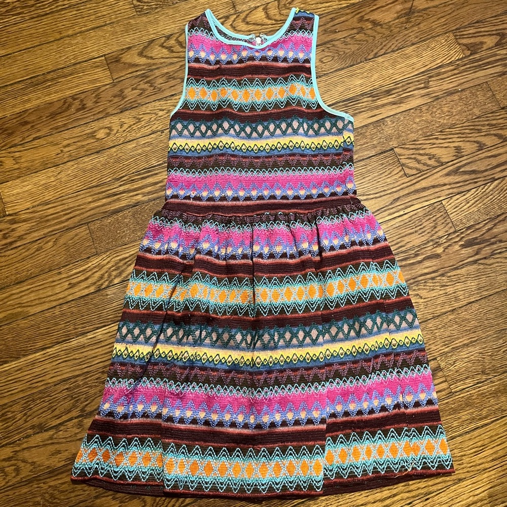 Crocheted rainbow dress
